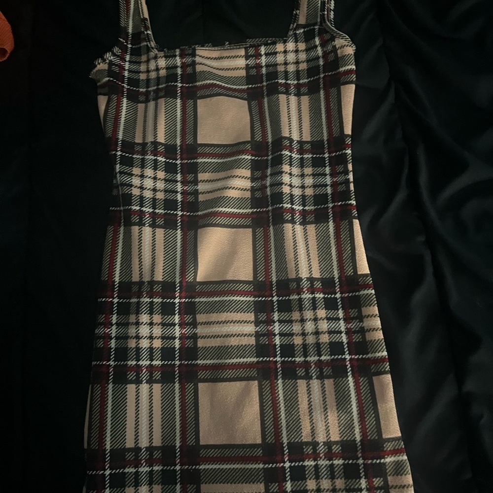 Plaid Sleeveless Dress